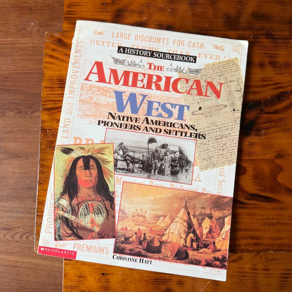 Vtg 2000 The American West Native Americans, Pioneers & Settlers Paperback Book